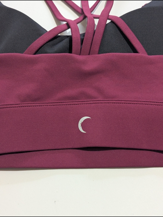 ZYIA Other - Zyia Active Burgundy Strappy Sports Bra Size L Padded Yoga Gym Athleisure